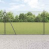 Clôture en fil soudé avec base en béton 10 x 1,4 m Gris Maille 646488646488