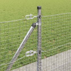Clôture en fil soudé avec base en béton 100 x 0,4 m Argenté 646490646490