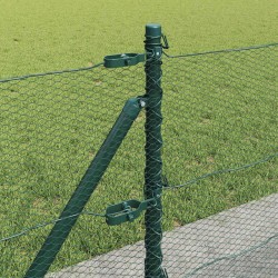 Clôture hexagonale avec base en béton 10 x 0,6 m Vert Maille 646502646502