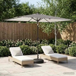 Parasol de jardin avec lumières LED et base 200 x 300 cm 646507646507