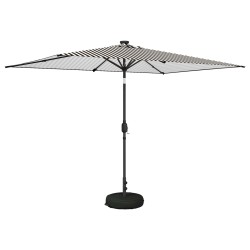 Parasol de jardin avec lumières LED et base 200 x 300 cm 646507646507