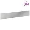 Bordure de Pelouse 20 pcs 100 x 18 cm Acier Argenté 646511646511