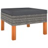 Salon de jardin 8 pcs avec coussins Résine tressée Gris 646512646512
