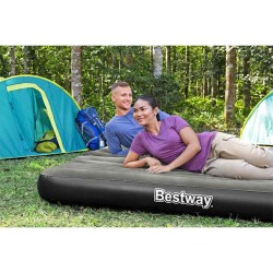Bestway Lit gonflable 3-en-1 Noir et gris 188x99x25 cm 646518646518