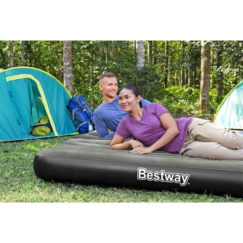 Bestway Lit gonflable 3-en-1 Noir et gris 188x99x25 cm 646518646518