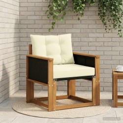 Sofa de milieu extérieur Bois d'Acacia Massif Naturel 646555646555