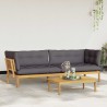 Unité du canapé en palette de jardin 2 Pièce 646566646566