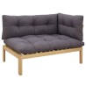Unité du canapé en palette de jardin 2 Pièce 646566646566