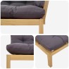 Unité du canapé en palette de jardin 2 Pièce 646566646566