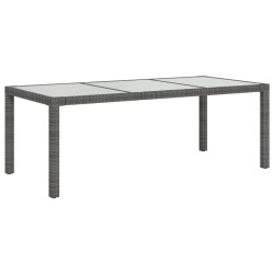 Salon de jardin 7 pcs avec coussins Résine tressée Gris 646573646573