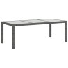 Salon de jardin 7 pcs avec coussins Résine tressée Gris 646573646573