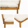 Unité du canapé en palette de jardin 2 Pièce 646574646574