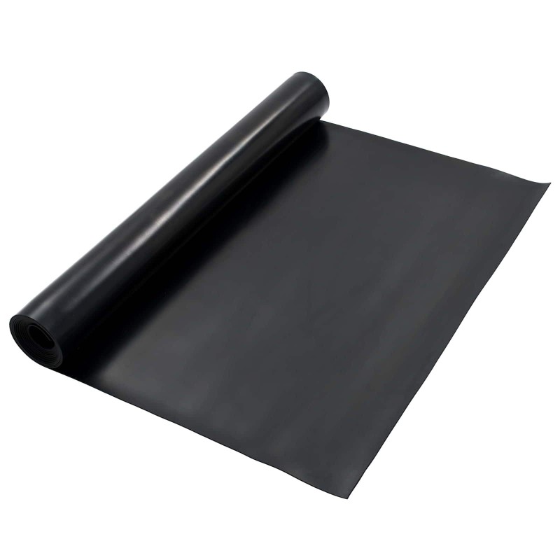 Tapis de sol Noir 1,2 x 5 m Caoutchouc 646575646575