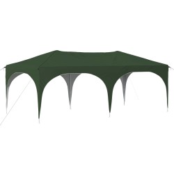 Tente de fête pop-up 575 x 288 x 245 cm Vert Tissu Oxford 646582646582