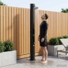 Douche solaire avec pommeau de douche et robinet Noir 646588646588