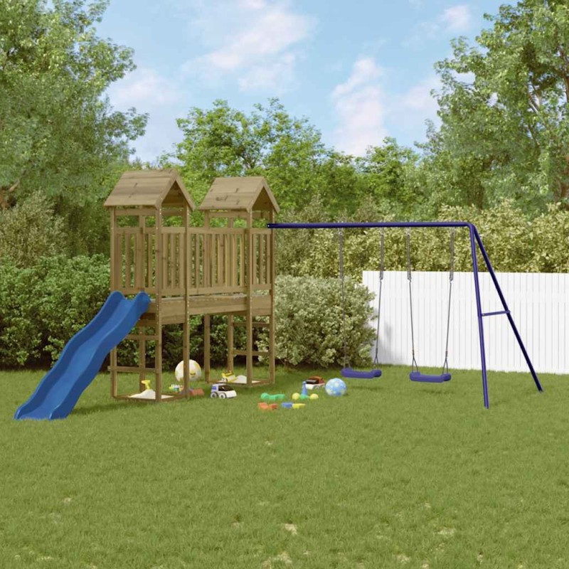 Aire de jeux d'extérieur bois de pin imprégné 646600646600