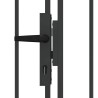 Porte de Clôture ASSEN 401 x 224,5 cm Acier Gris Verrouillable 646602646602