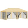 Housse de tonnelle avec murs latéraux Crème 600,5 x 300,5 cm 646616646616