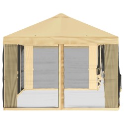 Housse de tonnelle avec murs latéraux Crème 600,5 x 300,5 cm 646616646616