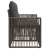 Canapé de jardin 2-Nombre de places Gris polyrotin 646622646622