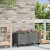 Jardinière avec Roues Gris clair 80 x 40 x 48 cm PP 646635646635