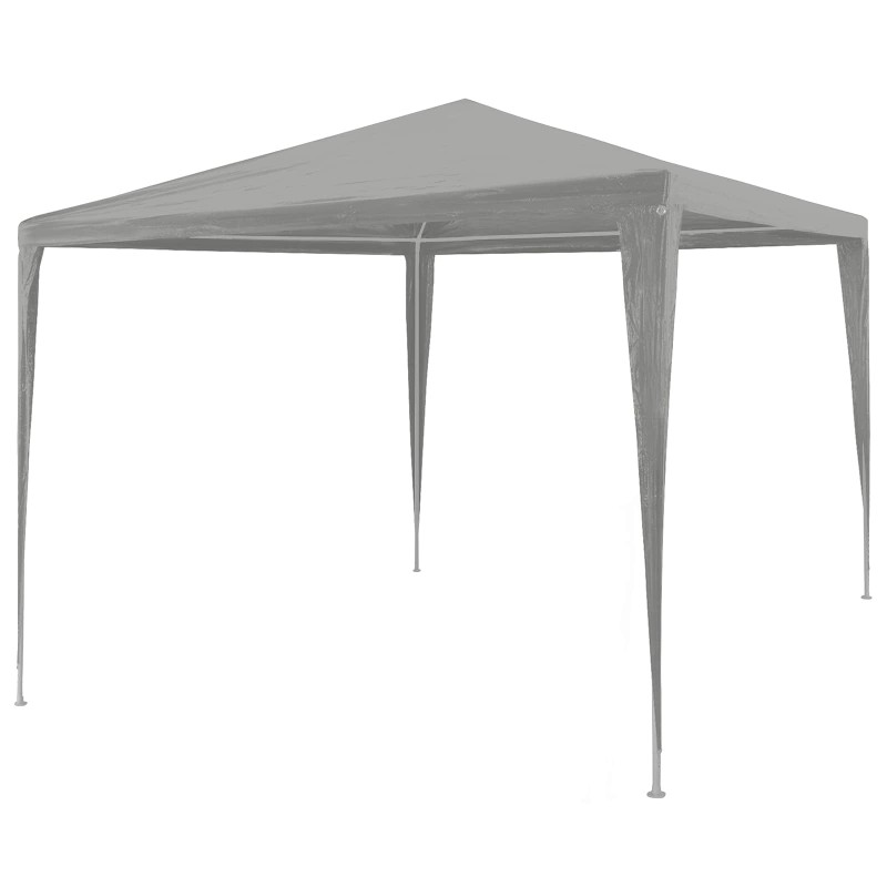 Tente de fête Gris clair 300 x 300 x 255 cm PE et acier 646638646638