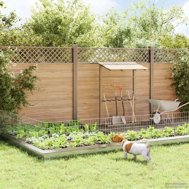 Clôture de jardin avec piquets 12 pcs 115 x 50 cm Mesh Argenté 646641646641