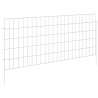 Clôture de jardin avec piquets 12 pcs 115 x 50 cm Mesh Argenté 646641646641