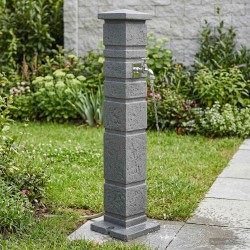 Tanker de jardin Anthracite 26 x 26 x 101 cm PE 646650646650