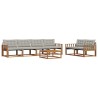 Ensemble de canapés d'extérieur 7 pcs Gris Naturel et Clair 646661646661