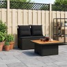 2 Pièce Canapé du milieu de jardin avec table relevable 646671646671
