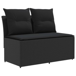 2 Pièce Canapé du milieu de jardin avec table relevable 646671646671