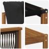 Ensemble de canapés d'extérieur 7 pcs Naturel et noir 646674646674