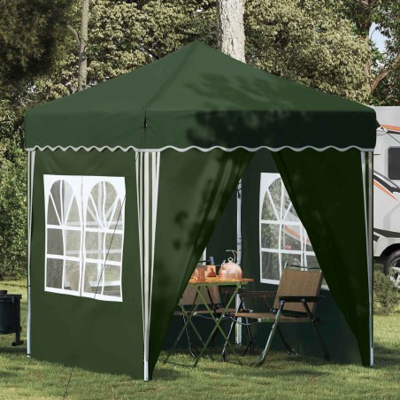 Tente de fête pop-up 195 x 195 x 245 cm Vert Tissu Oxford 646681646681