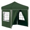 Tente de fête pop-up 195 x 195 x 245 cm Vert Tissu Oxford 646681646681