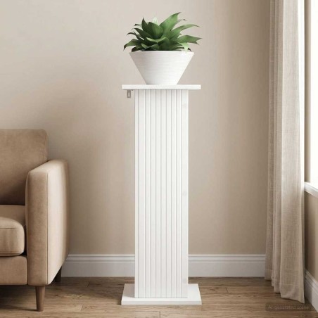 Support de Plante Blanc 30,5 x 30 x 80,5 cm Bois d'ingénierie 646683646683