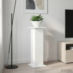 Support de Plante Blanc 30,5 x 30 x 80,5 cm Bois d'ingénierie 646683646683