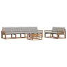 Ensemble de canapés d'extérieur 7 pcs Gris Naturel et Clair 646685646685