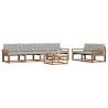 Ensemble de canapés d'extérieur 7 pcs Gris Naturel et Clair 646685646685
