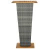 Ensemble de bar de jardin 5 pcs et coussins Résine tressée Gris 646688646688
