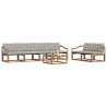 Ensemble de canapés d'extérieur 7 pcs Gris Naturel et Clair 646696646696