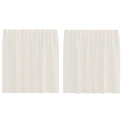 Rideaux en voile à œillets 2 pcs couleur crème 646697646697