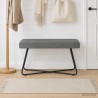 banc Uni Gris foncé 80 x 40 x 45 cm Velours 646703646703