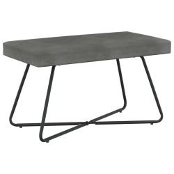 banc Uni Gris foncé 80 x 40 x 45 cm Velours 646703646703