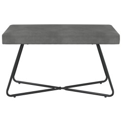 banc Uni Gris foncé 80 x 40 x 45 cm Velours 646703646703