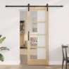 Porte coulissante ORKDAL Naturel et Noir 73,5 x 198,5 cm 646704646704