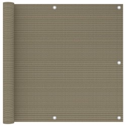 Écran de balcon Taupe 90x300 cm PEHD 646705646705