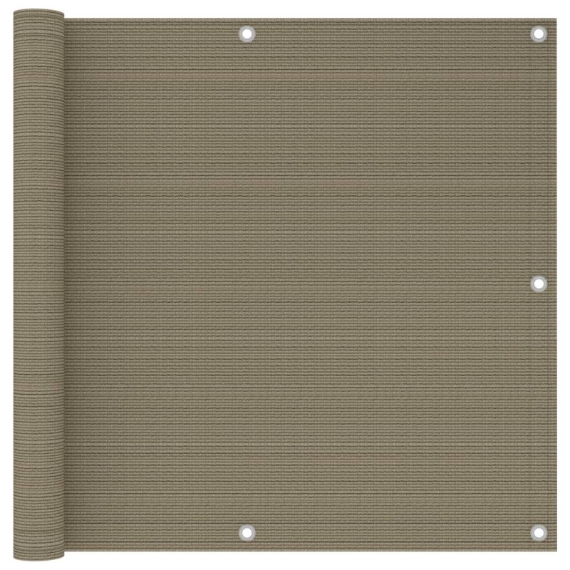Écran de balcon Taupe 90x300 cm PEHD 646705646705