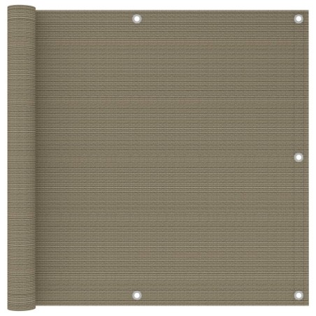 Écran de balcon Taupe 90x300 cm PEHD 646705646705