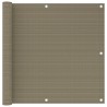 Écran de balcon Taupe 90x300 cm PEHD 646705646705